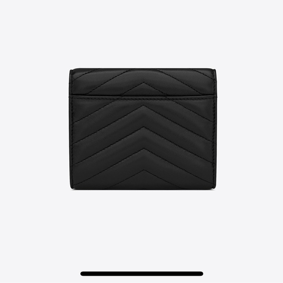 YSL SAINT LAURENT CASSANDRE MATELASSÉ COMPACT TRI FOLD WALLET QUILTED LAMBSKIN - Picture 4 of 16